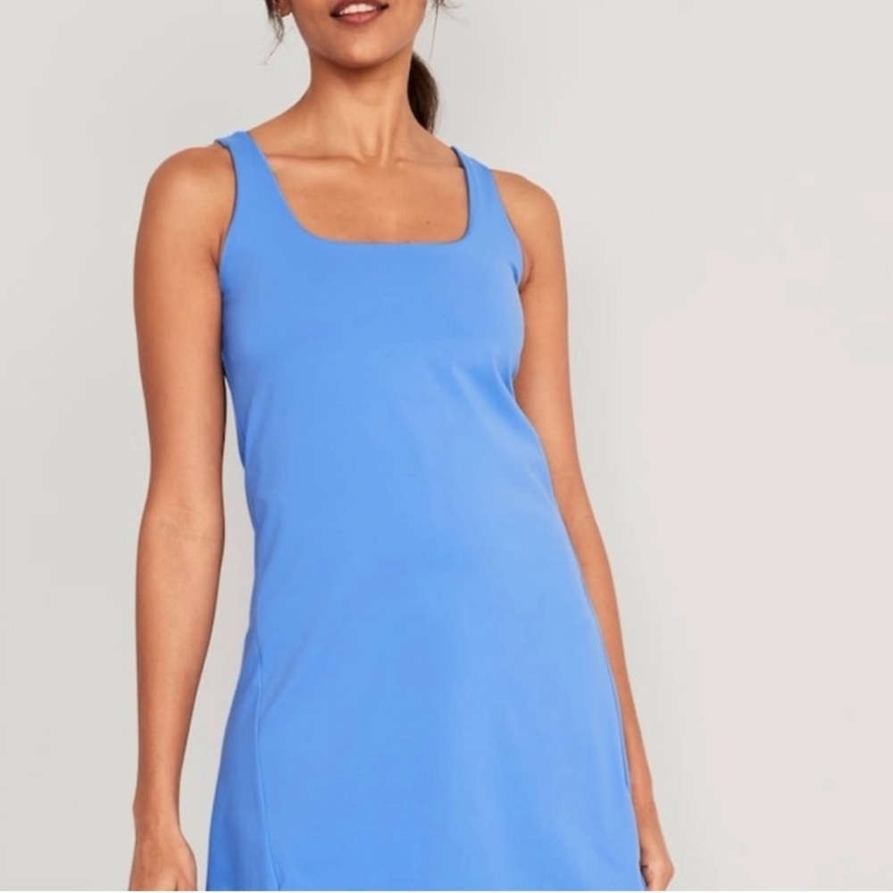 Old Navy Powersoft Dress Light Blue Medium